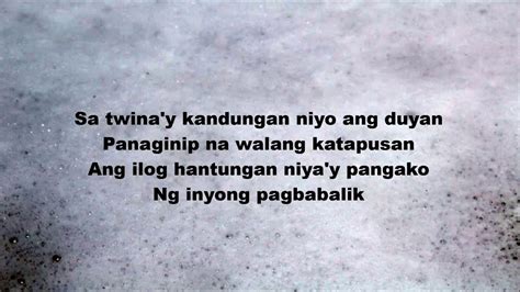 Tabing Ilog ( with lyrics) ~ Barbie's Cradle .